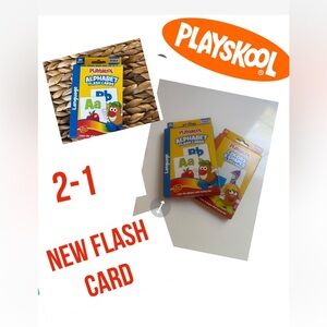 2_1 Deal NEW Playskool Alphabet and Colors & Shape  Flash Cards Set